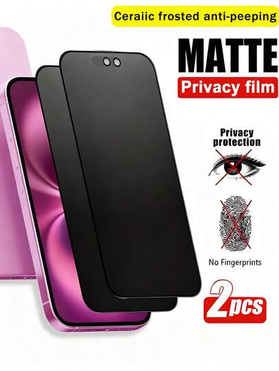 2 Adet Mat Seramik Buzlu Ekran Koruyucu, 17, 17 Pro, 17 Pro Max, 16, 14, 13, 12, 11, 15 Pro Max, 16 Plus, 13 Mini, X XR, XS MAX ile Uyumlu, Buzlu Ekran Koruyucu, Cam Değil, Ekran Koruması İçin Gerekli, Günlük Kullanım, Ofis, Ev İçin Uygun, Cep Telefonu Ekran Koruyucu, Cep Telefonu Aksesuarları, Su Geçirmez, Darbeye Dayanıklı, Düşmeye Dayanıklı, Çizilmeye Dayanıklı.