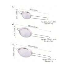 Stainless Steel Fine Mesh Tea Strainer With Handle - Japanese Style Matcha Powder Sifter - Silver - View 3