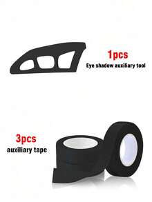 7pcs Black Eye Makeup Tools, Including 6pcs Eyeliner, Eyeshadow Stencils - Professional Eyelash Extension Tapes, Easy To Use, Create Perfect Eye Makeup, Suitable For Beginners, Eyeshadow Template, Eyeshadow Auxiliary Tools, Eyeshadow Tools And Brushes, Eye Makeup Tools, Makeup Tools 4/2/1pc - Black - View 9