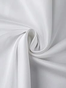 Dila Polly 新款春夏女士真丝缎面A字中长裙，蕾丝拼接，优雅流畅 - 白色 - 查看 8