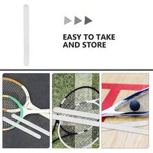 3pcs Racket Protective Film, Rugged & Lightweight Racket Frame Tape. Edge Protective Film, Easy To Replace. Flat Tennis Accessories - Multicolor - View 6