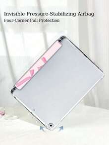 Kawaii Pink Bow Pattern IPad Case Auto Wake Sleep Tri-Fold Stand Shockproof With Pen Holder For IPad 10/Air 5/11 M3/Pro 11 - Baby Pink - View 6