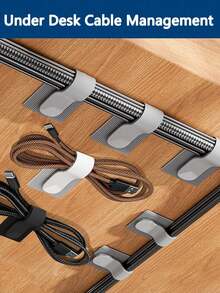 30pcs Self-Adhesive Cable Organizer Clips, Nylon Buckle And Hook And Loop Cable Management Straps, Adjustable And Reusable Wire Fasteners For Desk, Home Office, Kitchen Appliances And Computer Cables - Multicolor - View 8