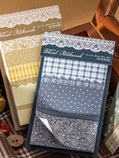 30 arkuszy naklejek z koronkowymi wzorami, seria vintage z kwiatowymi wzorami, odpowiednie na prezenty, do biura, domu, do znakowania, etykiet, sal lekcyjnych, zabawek, dzienników uczniów, kreatywne naklejki dekoracyjne do scrapbookingu w stylu retro