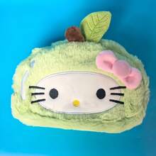 SANRIO 1 hộp đựng bút hình mèo con hoạt hình dễ thương bằng vải nhung, túi đựng văn phòng phẩm đa năng chất lượng cao, hộp đựng mỹ phẩm di động. - Nhiều màu - Xem 18