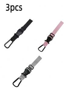 Alça ajustável para bagagem de viagem com ganchos, suporte portátil para bagagem, fivela anti-perda, cinto de fixação para bagagem, fivela removível, gancho lateral para pendurar bagagem, prático para viagens, carro, camping e material escolar. - Multicolorido - Ver 14