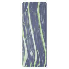 Tapete para Yoga Antideslizante 160x60 cm – Diseño Estilo Mármol y Confort Premium - Negro - Ver 6