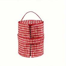 1 طقم حقيبة تخزين كروشيه بنقشة شريطية زرقاء وبيضاء، حقيبة دلو قابلة للفصل، حقيبة تخزين كروشيه متعددة الوظائف وإبداعية للغزل والإبر والإكسسوارات - مجموعة واحدة من أكياس اللفّ الزرقاء والبيضاء المخططة - مشاهدة 10