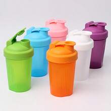 1pc 13.5oz Leak-Proof Protein Shaker Bottle With Mixing Ball, Suitable For Fitness And Meal Prep - Multicolor - View 9