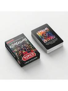 60张LOMO卡片+32张贴纸，高清照片卡，相册，演唱会周边，粉丝商品，小礼物，收藏品，圣诞节，情人节礼物，送给TEUME TREASURE KINGKONG粉丝 - 彩色 - 查看 6