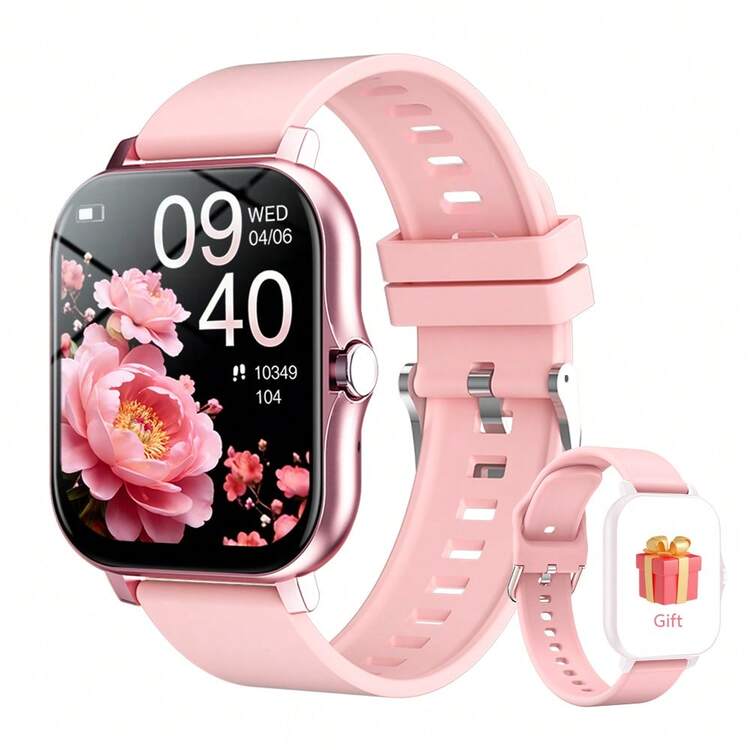 1pc Smart Watch With Silicone Strap, Women's Watch, Supports Calling, Pedometer, Calorie, Distance Tracking, Multiple Sports Modes, Men's Smartwatch, Includes 1 Original Silicone Strap, 1.83" Full-Screen HD Display, Great Gift For Christmas And Holidays - Multicolor - View 5