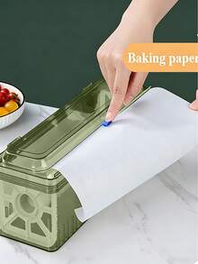 Multi-Function Kitchen Sealing Cutter Separator, Suitable For Cling Film, Aluminum Foil, Baking Paper And Wax Paper, Reusable Packaging Dispenser, Multi-Purpose Cling Film Cutter Box, Large Size Cling Film Cutter, Kitchen Accessories, Kitchen Storage, Kitchen Essentials - Multicolor - View 8
