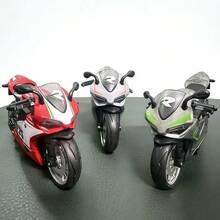 1:12 Scale Alloy Motorcycle Model, Children's Toy Motorcycle, Decorative Scooter Model, Birthday Gift For Boys - Multicolor - View 4