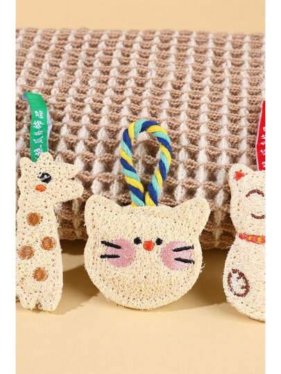 猫狗磨牙棒，丝瓜材质，无异味，适合宠物咀嚼、抓挠和玩耍，有助于缓解无聊。