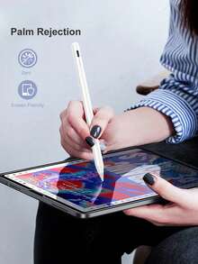 White Stylus Pen 90mAh Capacity Stylus Pen With Anti-Mistouch And Tilt Sensing Function, Compatible With 2022 10 (10.9 Inch), Air 4/5/6/M4, 2025 A16 (11 Inch), Air 11/13 Inch (M3/M2), Pro 11/12.9 Inch White With Replacement Nibs And Box, Spring Gift Birthday Gift - Multicolor - View 6