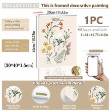 1pc Paintings Canvas Wall Art - Spring Art, Easter Decor, Bohemian Easter Art, Floral Art, Neutral Color Wall Decor, Floral Art - Baby Goods – Framed Nursery Wall Art Perfect Fit For Playroom Decor Nursery Decor, Childcare Room Decor, Preschool Decor, Boy's Room Decor Girl's Bedroom Decor Kids' Room Decor Easter Wall Decor, Nursery Spring Decor, Easter Children's Room Posters, Spring Decor Posters - Multicolor - View 65