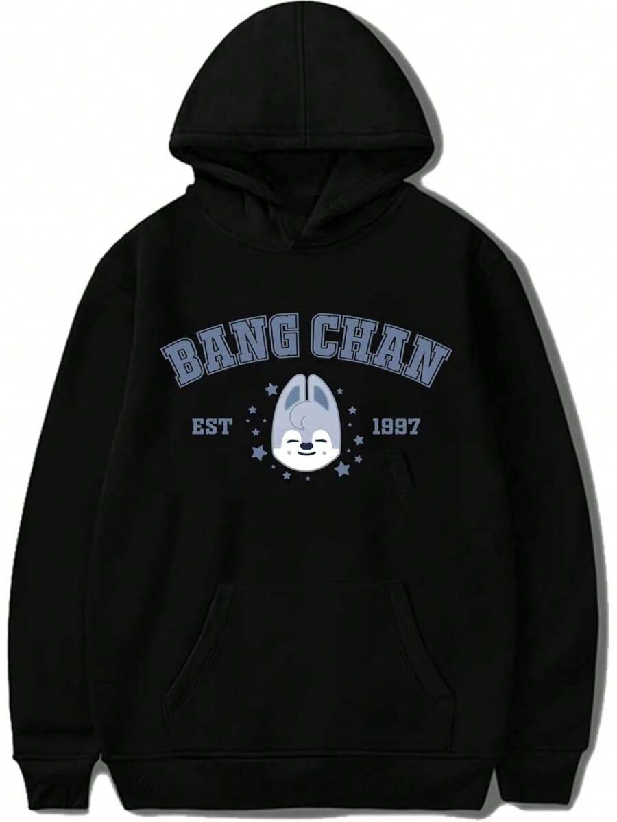 DHSPKN Skz Merch Hoodie Album SKZ CASE 143 Felix Jisung Minho Hooded Sweater Woman Pullover Top For Male And Female - 黑色 - 查看 1