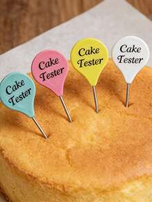 4pcs Stainless Steel Cake Tester Stirring Rod Biscuit Raw/Cooked DIY Baking Tool - Multicolor - View 5