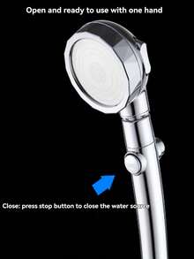High Pressure Shower Head, Super Strong Water Pressure Shower Head, Suitable For Shower, Rain Shower, Water Heater, Bathtub Faucet, Handheld Shower Head - Shower Head - View 4