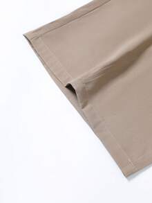 Quần kaki ống đứng dáng rộng thoải mái dành cho nam, phong cách tối giản kiểu Mỹ, đa năng cho việc đi lại hàng ngày. - Màu Khaki - Xem 5