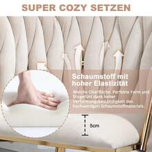 Camping Chairs & Stools - Ivory + Velvet + Foam - View 3