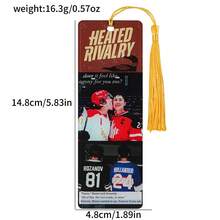 Heated Rivalry: Hockey Romance Acrylic Bookmarks Book Lover Book Accessories Birthday Gifts For Friends Romantic Gifts For Boyfriends - Multicolor - View 12