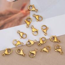 20Pcs Gold 304 Stainless Steel Lobster Clasps, Suitable For Handmade Bracelets, Necklaces And Various Chain Connection DIY Jewelry Making Accessories - Stainless Steel Lobster Clasp - View 7