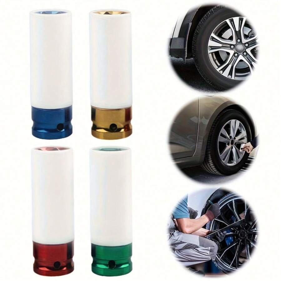 Premium Hexagonal Pneumatic Wrench Tire Screw Socket Compatible With 1/2 Inch Wrench Durable Impact Socket Tool - Hexagonal Sleeve - View 1