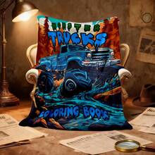 1PC 3D Monster Jam Monster Truck Cartoon Blanket, Edgy Gift For Motorsports Fans, Themed Man Cave Decor, Retro Sci-Fi Party Accent & Race Day Souvenir,Soft Throw Blanket For Home Bedroom Bed Sofa Picnic Travel Office Cover Blanket - nhiều màu 2 - Xem 6