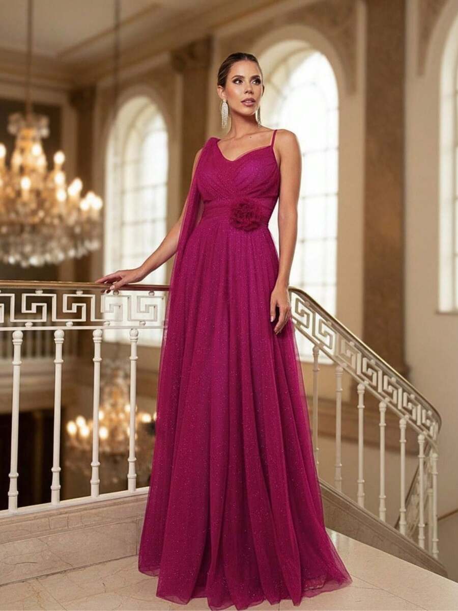 Grife Velasco Graduation Dress, Bridesmaid, Wedding, Long, Sparkly, Guest - 紫杉屬 - 查看 1
