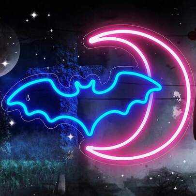 1Pc LED Cloud & Lightning Neon Sign, USB & Batteries Powered Neon Light, Decorative Night Lights For Bedroom Wedding Birthday Party, Game Room Home Wall Decor