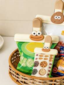 1pc T-Shape Food Sealing Clip, Kitchen Food Snack Airtight Sealer Clamp - A - View 4