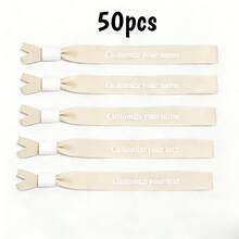 [Personalizado] Pulseras de fiesta personalizadas, pulseras de cinta desechables, pulseras de registro de eventos, personalizables, adecuadas para eventos, cumpleaños, bodas, reuniones grupales, festivales de música y conciertos, que agregan un ambiente festivo a los conciertos de música y celebraciones - Multicolor - Ver 48