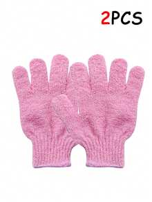 2/1pc Hand Scrubbing Gloves With Five Fingers, Bath Scrubbing Towel, Exfoliating Bath Gloves, Scrubbing Body With Mud, Exfoliating Back Scrubbing, Powerful Household Daily-Use Double-Sided Bath And Shower Gloves. - Multicolor - View 9
