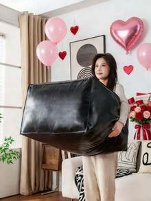 1pc Vintage Style Polyurethane Leather Storage Ottoman, Multifunctional Old Clothes Storage Bench, Foldable Clothes Storage Box, Wardrobe Storage Box, Living Room Footstool, Bedside Bench, Polyurethane Leather Waterproof Material, Dust-Proof And Moisture-Proof, Reusable, Suitable For Living Room Storage, Wardrobe Organization, Bedroom Decor, Home Decor, Household Storage, Home Furnishing - Multicolor - View 4