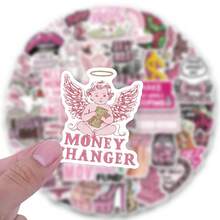 50PCS USD Stickers High-Quality And Beautiful Stickers For Scrapbook, Journaling, Laptop, Bumper, Skateboard, Water Bottles, Computer, Phone, Hard Hat, Car Stickers And Decals - Random Style - View 3