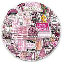 50PCS USD Stickers High-Quality And Beautiful Stickers For Scrapbook, Journaling, Laptop, Bumper, Skateboard, Water Bottles, Computer, Phone, Hard Hat, Car Stickers And Decals - Random Style - View 10