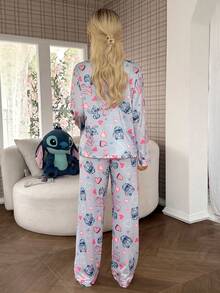 Disney 缝线印花睡衣套装 - 彩色 - 查看 2