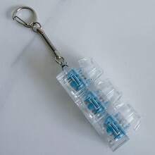 精致透明减压键帽，1-2-3-4多键组合全透明静音轴减压键帽，键盘灯光声音悬挂装饰品 - 彩色 - 查看 9