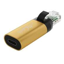 Adaptador USB C a Ethernet nueva idea RJ45 macho a USB C hembra adaptador LAN de red chip inteligente incorporado simplemente inserta cables de carga diaria para acceder a Internet - Adaptador RJ45 a USB-C - Ver 2