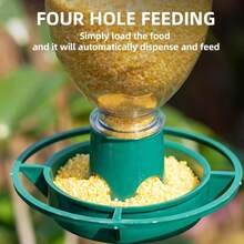 2个/套塑料瓶DIY喂鸟器，悬挂式自动喂鸟器，适用于花园和阳台 - 均碼 - 查看 8