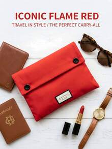 Gucci Women's Red Cosmetic Bag, Large Capacity Portable Handbag, Convenient Storage, Vintage Elegant, Suitable For Outdoor Carry - Red - View 4