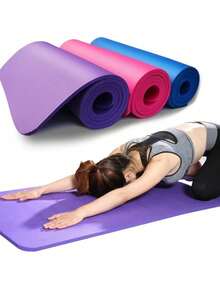 Tapete Alfombrilla Para Yoga Pilates Antideslizante Ejercicio Hogar Gimnasio Actividades - Amarillo - Ver 1