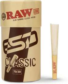 RAW Mini Dogwalker Pre-Rolled Cones 70\/30 Single Size - 20 Pack - Slow Burning - Rolling Papers - Shorter Than 1 1\/4 - Special Edition - ColorA - 查看 1