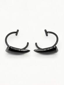 2pcs/Set Fashionable Unisex Vampire Square Lip Jewelry, Wolf Square Beaded Jewelry, No Piercing Required - Shape - View 5
