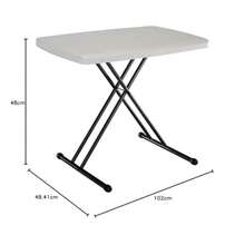 Mesa personal plegable altura media práctica hogar oficina estudio - blanco - Ver 2