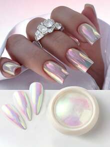 Bột nhũ neon ánh kim Aurora mới, nhũ móng tay Y2K, bột highlight siêu sáng và mịn, bột ngọc trai móng tay, bột gương ma thuật Aurora, bột nhũ màu UV Chrome cho móng tay, phụ kiện làm móng sáng bóng. - Nhiều màu - Xem 10