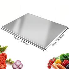 Extra Large Stainless Steel Cutting Board - Double-Sided Thick Design, Kitchen Use, Ideal Gift For Mom And Wife - Multicolor - View 13