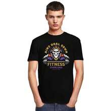 Custom Ainz Ooal Gown Fitness T Shirt For Men Pure Cotton  Tees Short Sleeve Overlord Skeleton Skull T-Shirt Slim Fit - 黑色 - 查看 6