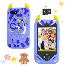 适合3-10岁儿童的智能手机玩具,双摄像头,2.8英寸触摸屏,丰富的游戏功能,附赠32GB存储卡,适合儿童教育学习,可爱又有趣,是完美的生日礼物。 - 彩色 - 查看 2